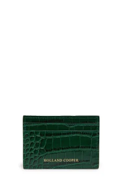 Chelsea Card Holder (Emerald Croc)