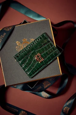 Chelsea Card Holder (Emerald Croc)