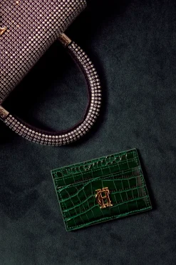 Chelsea Card Holder (Emerald Croc)