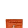 Chelsea Card Holder (Orange Croc)