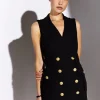 Chelsea Dress (Black Linen)