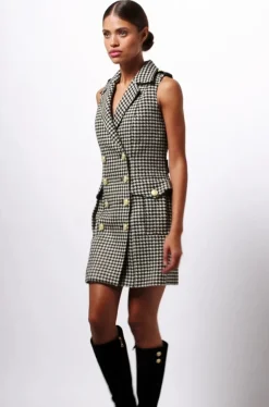 Chelsea Dress (Houndstooth)