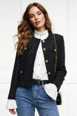 Chelsea Jacket (Black Rainbow Sparkle Tweed)