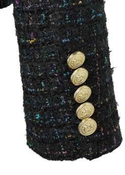 Chelsea Jacket (Black Rainbow Sparkle Tweed)