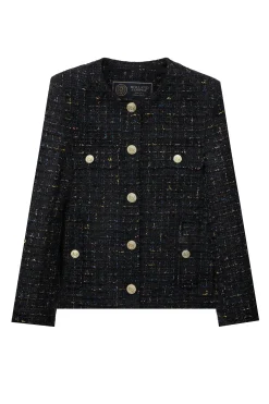Chelsea Jacket (Black Rainbow Sparkle Tweed)