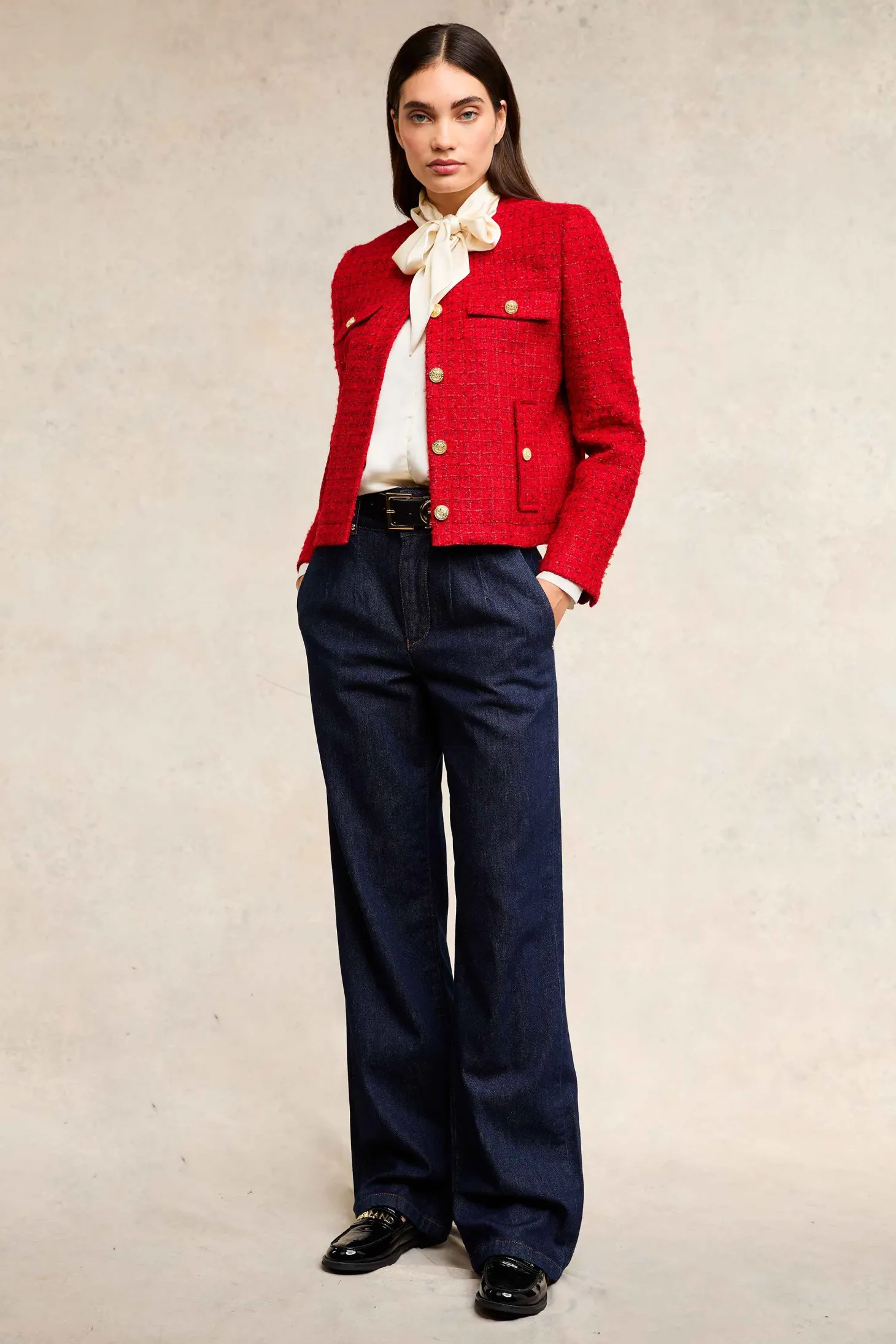 Chelsea Jacket (Red Boucle)