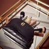 Chelsea Makeup Bag (Black Croc)