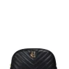 Chelsea Makeup Bag (Black Leather Quilt)