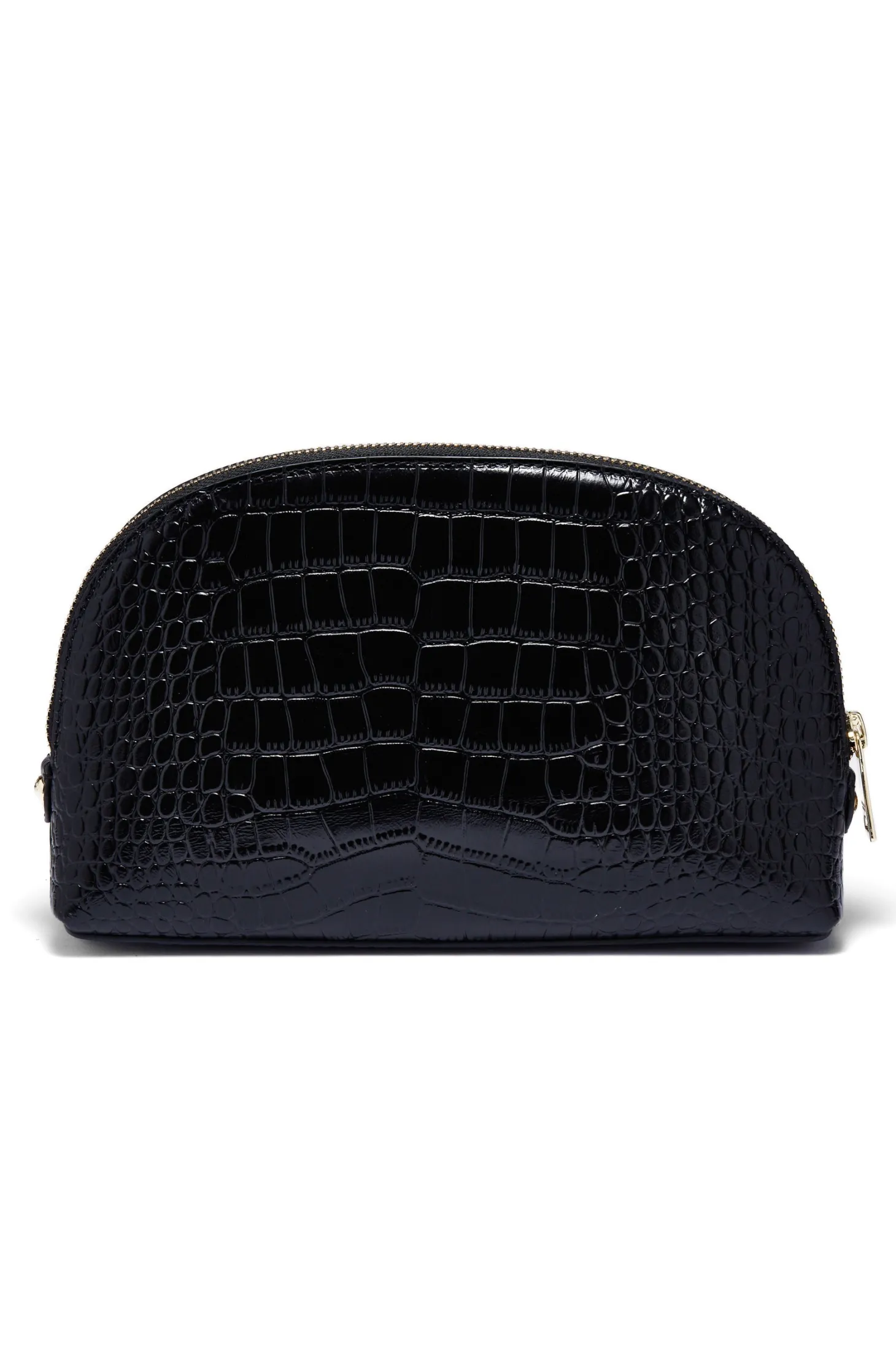 Chelsea Makeup Bag (Black Croc)