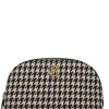 Chelsea Makeup Bag (Ecru Houndstooth)