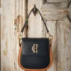 Chelsea Saddle Bag (Black Tan)