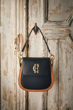 Chelsea Saddle Bag (Black Tan)