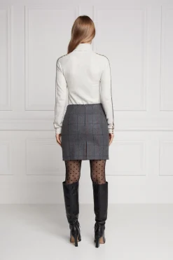 Chelsea Skirt (Mid Blue Check)