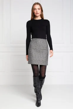 Chelsea Skirt (Prince of Wales Black)