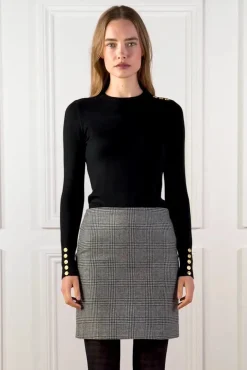 Chelsea Skirt (Prince of Wales Black)