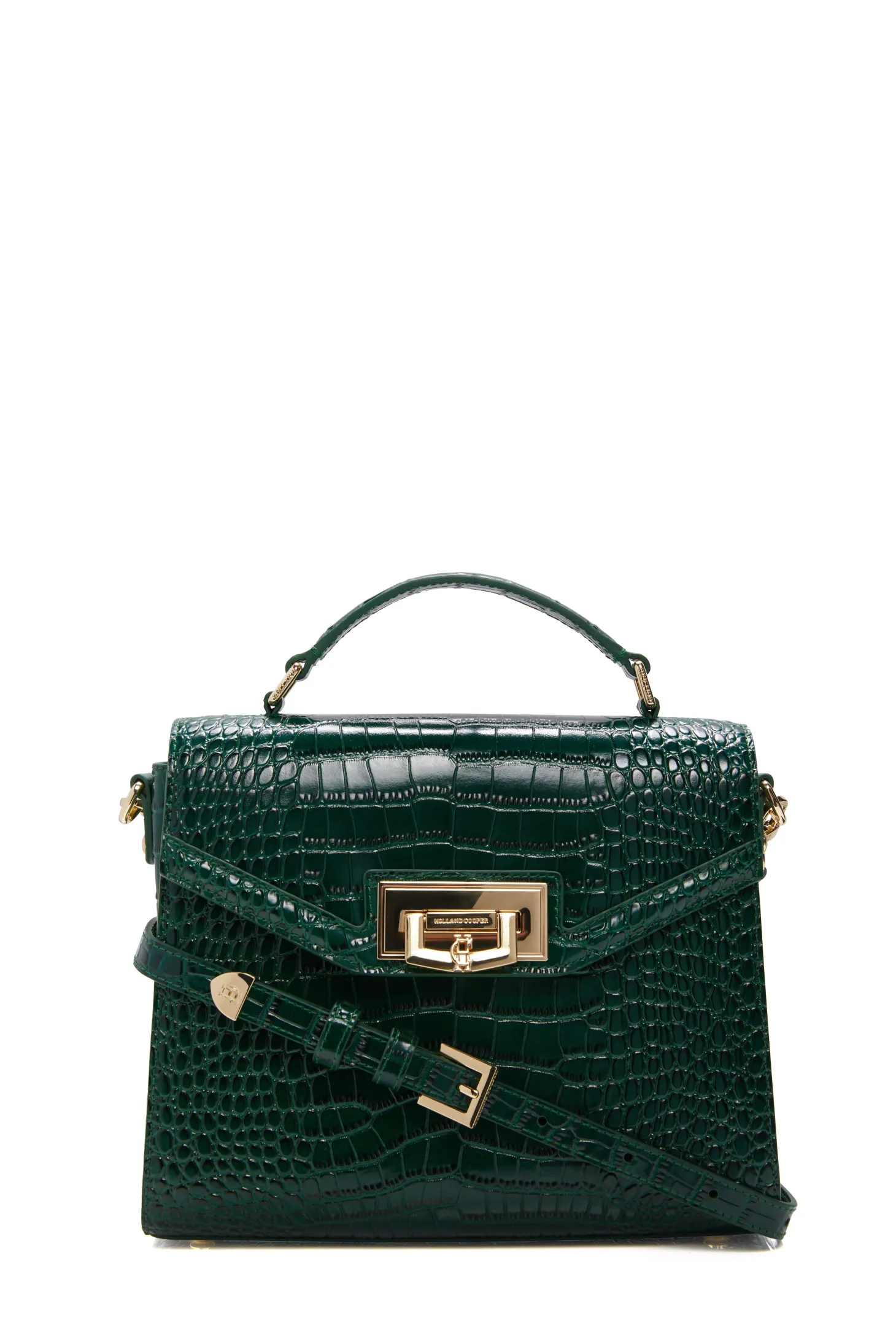 Cheltenham Bag (Emerald Croc)