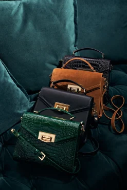 Cheltenham Bag (Emerald Croc)