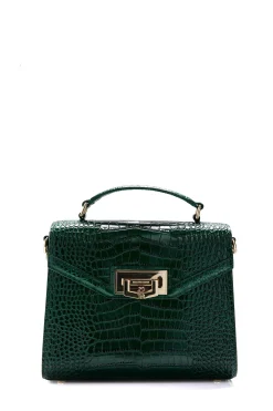 Cheltenham Bag (Emerald Croc)