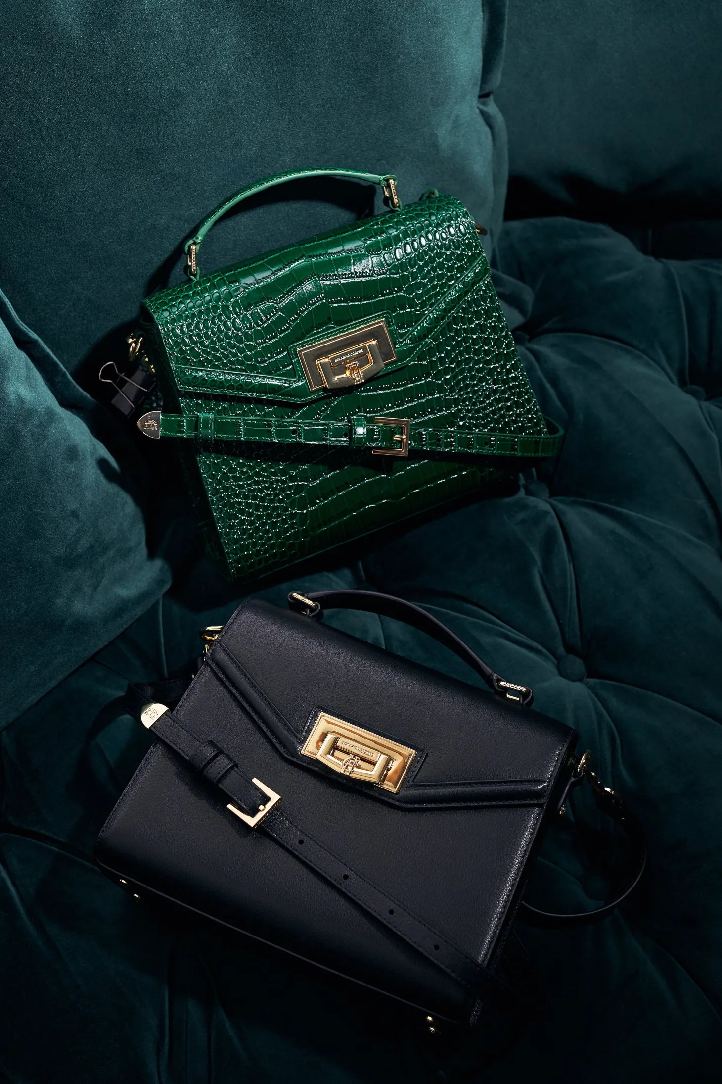 Cheltenham Bag (Emerald Croc)