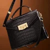 Cheltenham Bag (Rich Chocolate Croc)