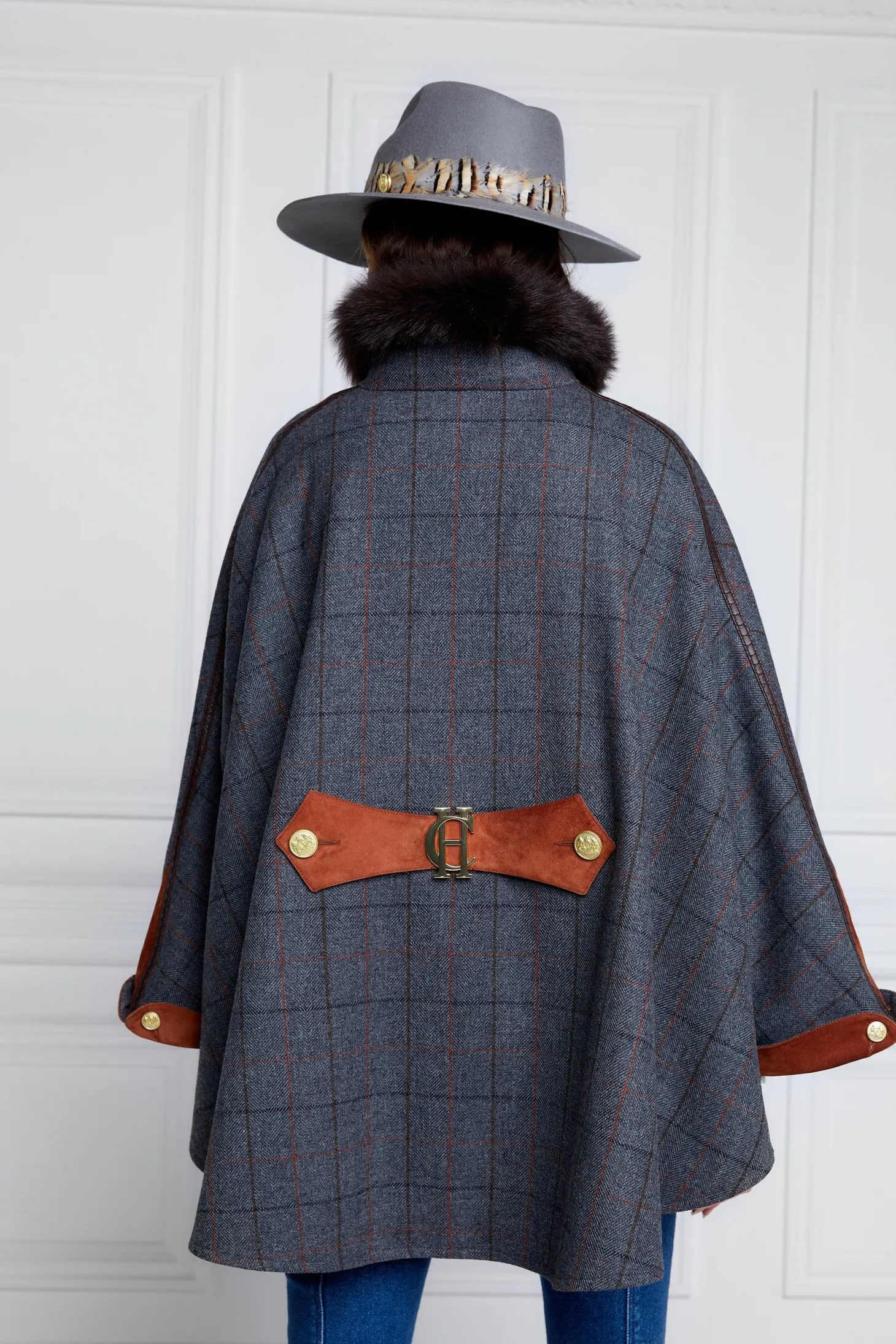 Chiltern Cape (Mid Blue Check)