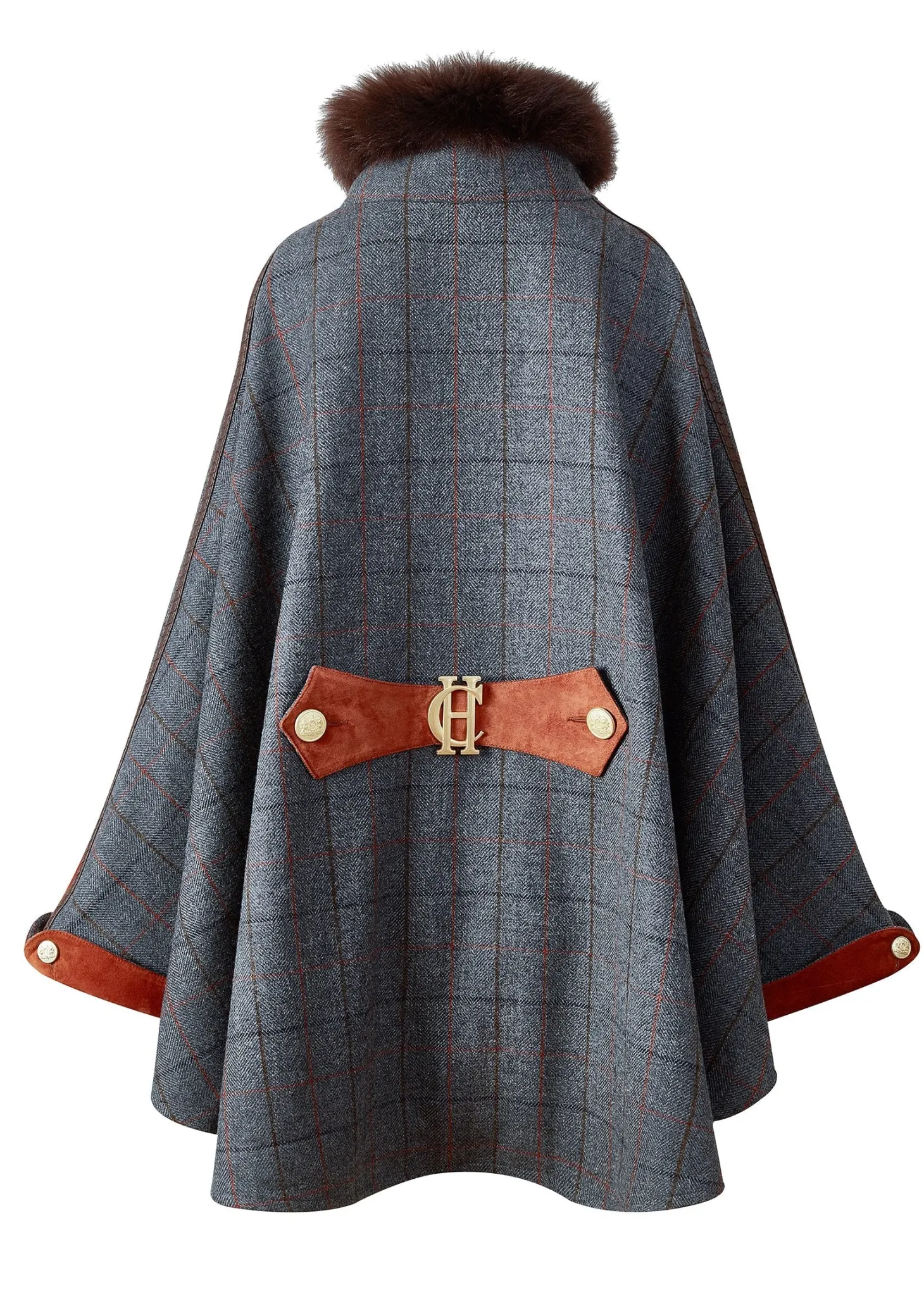 Chiltern Cape (Mid Blue Check)