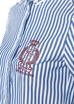 Classic Button Down Shirt (Navy Stripe)