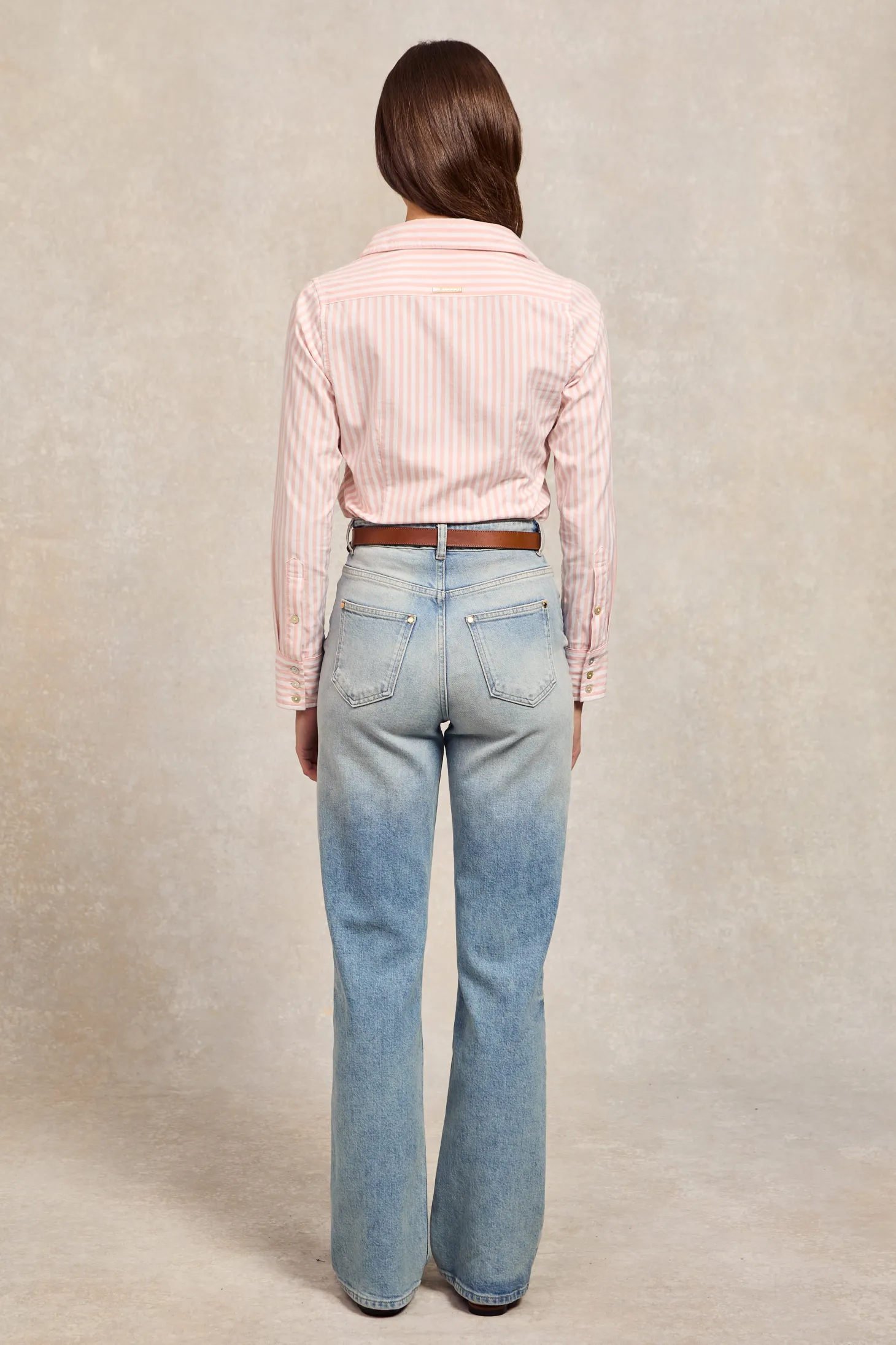 Classic Button Down Shirt (Pink Stripe)