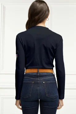 Classic Long Sleeve Polo Shirt (Ink Navy)
