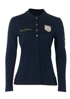 Classic Long Sleeve Polo Shirt (Ink Navy)