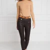Coated Jodhpur Jean (Chocolate)