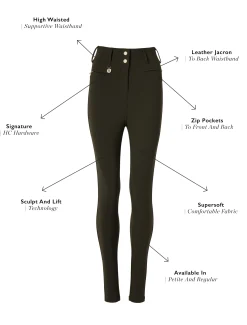 Contour Trouser (Dark Olive)