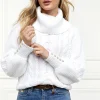 Corded Roll Neck Knit (Natural)