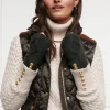 Cortina Fingerless Gloves (Fern Green)
