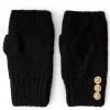 Cortina Fingerless Gloves (Black)