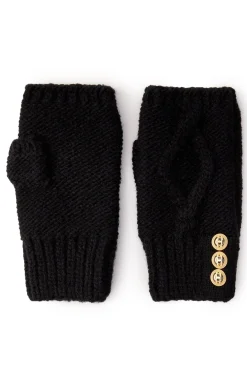 Cortina Fingerless Gloves (Black)