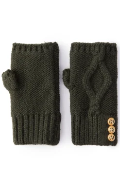 Cortina Fingerless Gloves (Fern Green)