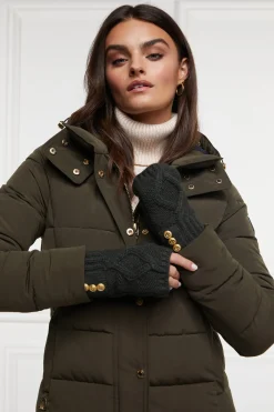 Cortina Fingerless Gloves (Fern Green)