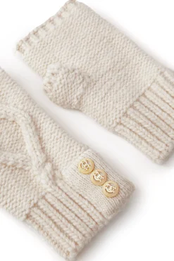 Cortina Fingerless Gloves (Oatmeal)