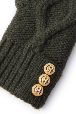Cortina Fingerless Gloves (Fern Green)