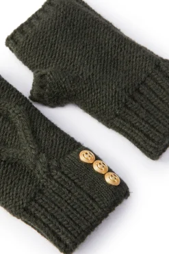 Cortina Fingerless Gloves (Fern Green)