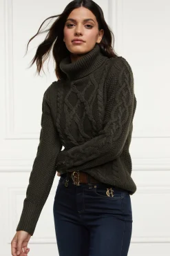 Cortina Roll Neck Knit (Fern Green)