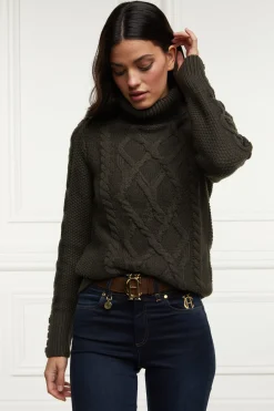 Cortina Roll Neck Knit (Fern Green)