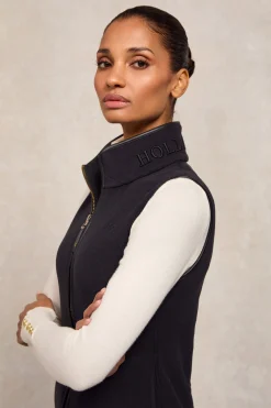 Country Fleece Gilet (Black)