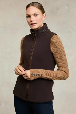 Country Fleece Gilet (Chocolate)
