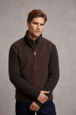 Country Fleece Gilet (Chocolate)