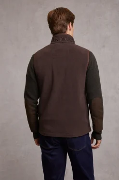 Country Fleece Gilet (Chocolate)