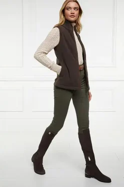 Country Fleece Gilet (Chocolate)