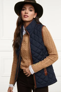 Country Quilted Gilet (Ink Navy)