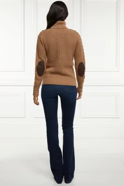 Country Roll Neck Knit (Caramel)